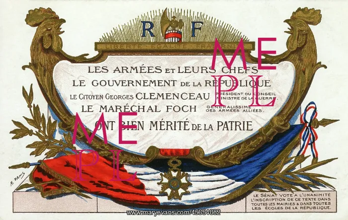 : Patriotic French postcard : Patriotic French postcard