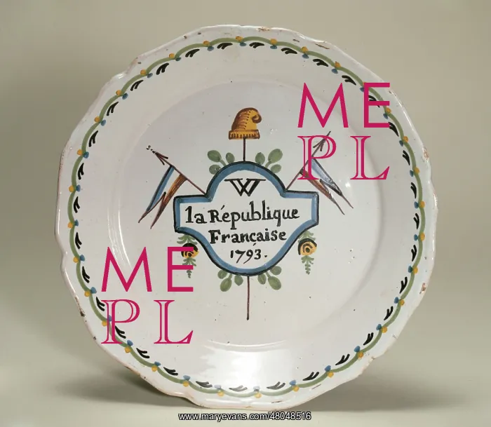: Patriotic Plate. Paris, Musee Carnavalet : Patriotic Plate. Paris, Musee Carnavalet