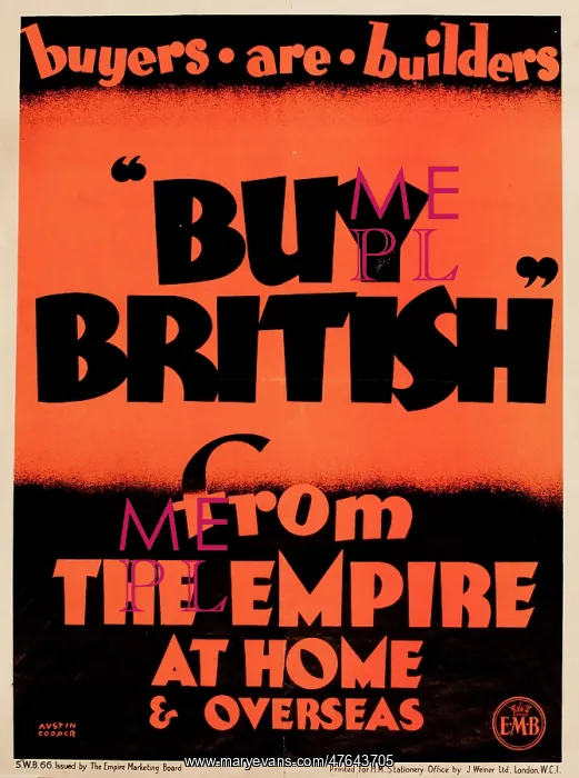 : Patriotic poster, Buy British : Patriotic poster, Buy British