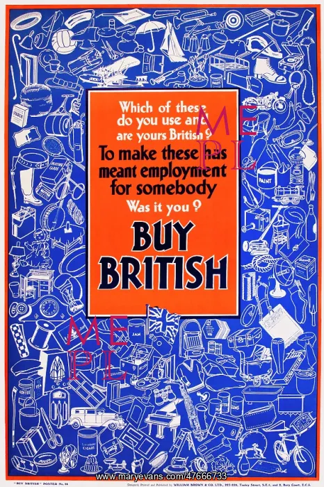 : Patriotic poster, Buy British : Patriotic poster, Buy British