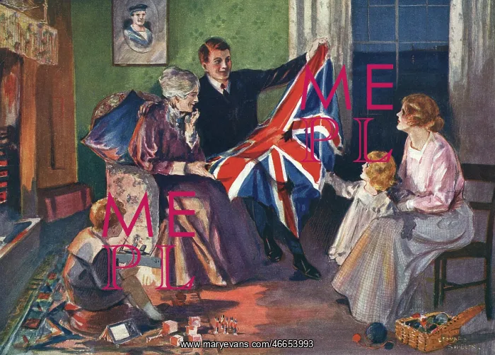 : Patriotism in a British home, WW1 : Patriotism in a British home, WW1