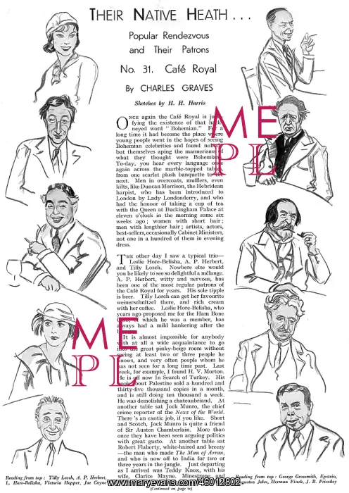 : Patrons of the Cafe Royal : Patrons of the Cafe Royal