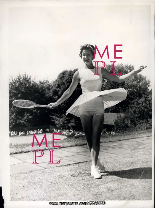 : Patsy Stewart, tennis player, at Highgate, North London : Patsy Stewart, tennis player, at Highgate, North London