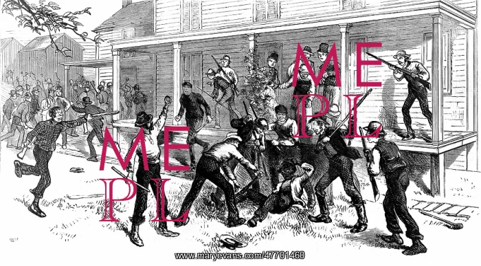 : Pattenburg Race Riot, Killing On Mrs. Carter's Farm, 1872 : Pattenburg Race Riot, Killing On Mrs. Carter's Farm, 1872