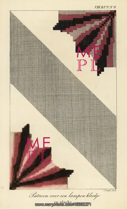 : Pattern for a lampshade en pluche : Pattern for a lampshade en pluche