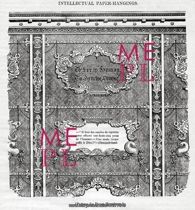 : Pattern for paper hangings with moral texts included : Pattern for paper hangings with moral texts included