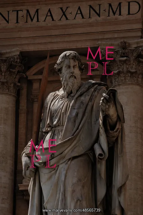 : Paul the Apostle (5-67 A.C). Statue. Saint Peter's Square. V : Paul the Apostle (5-67 A.C). Statue. Saint Peter's Square. V