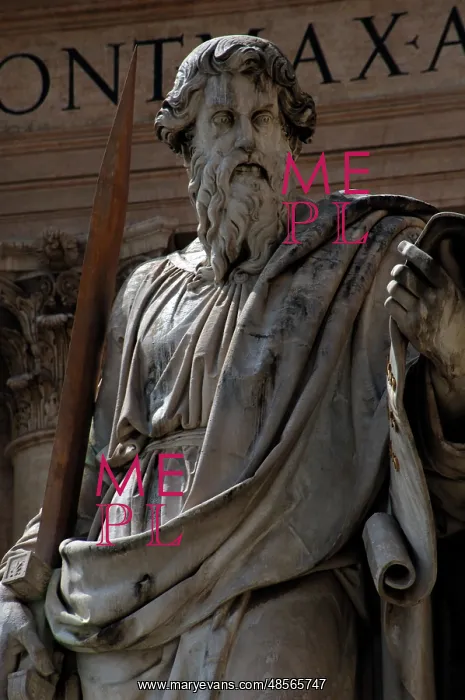 : Paul the Apostle (5-67 A.C). Statue. Saint Peter's Square. V : Paul the Apostle (5-67 A.C). Statue. Saint Peter's Square. V