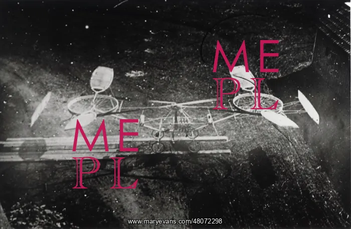 : Paul Cornu's helicopter of 1907 : Paul Cornu's helicopter of 1907