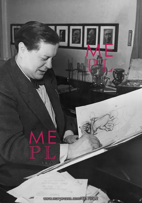 : Paul Dahlke drawing, 1941 : Paul Dahlke drawing, 1941