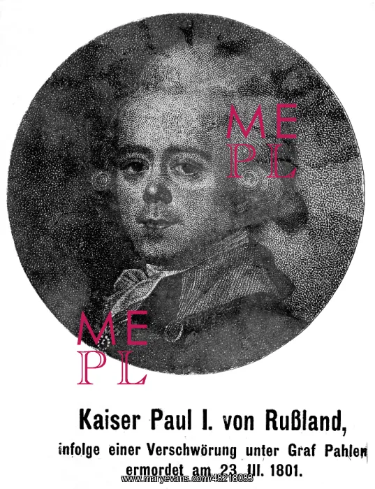  : Paul I. - tsar - Russia - Romanow - Vater von Alexander I