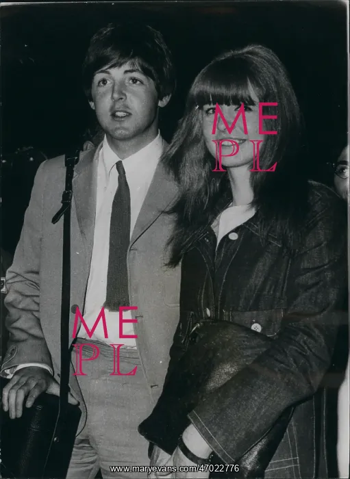 : Paul McCartney, Beatle, and Jane Asher, actress : Paul McCartney, Beatle, and Jane Asher, actress