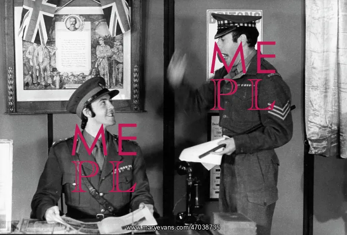 : Paul McCartney in uniform in a film : Paul McCartney in uniform in a film