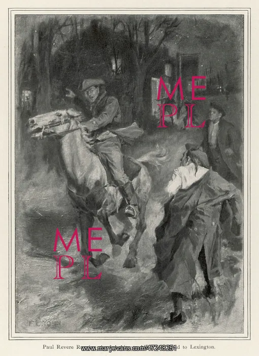 : PAUL REVERE RIDING : PAUL REVERE RIDING