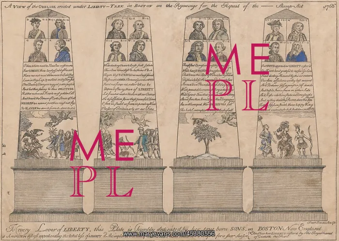: Paul Reveres print, A View of the Obelisk : Paul Reveres print, A View of the Obelisk