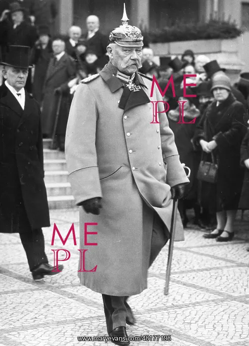 : Paul von Hindenburg, 1930 : Paul von Hindenburg, 1930