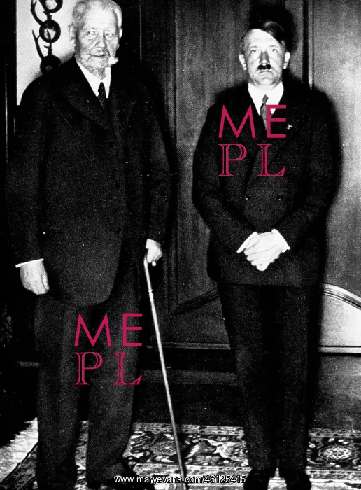 : Paul von Hindenburg and Adolf Hitler : Paul von Hindenburg and Adolf Hitler