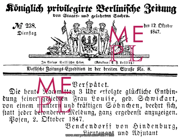 : Paul von Hindenburg und Beneckendorff : Paul von Hindenburg und Beneckendorff