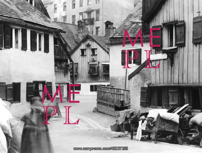 : The Paulanderplatz in the Au in Munich, 1900 : The Paulanderplatz in the Au in Munich, 1900