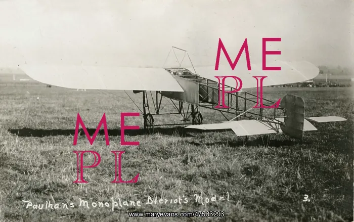  : Paulhan's monoplane, Bleriot's model
