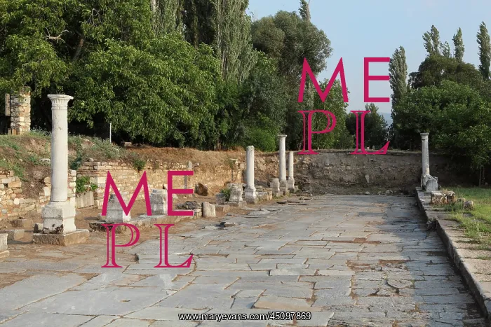 : Paved road, Aphrodisias, Aydin, Turkey : Paved road, Aphrodisias, Aydin, Turkey