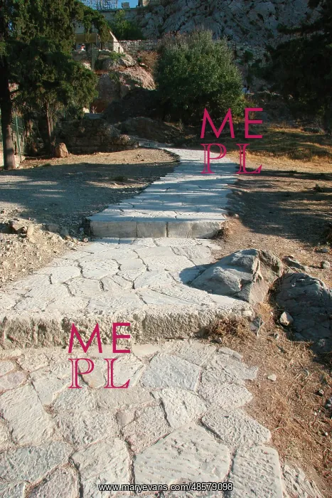  : Paved road to climb Acropolis. Athens. Greece