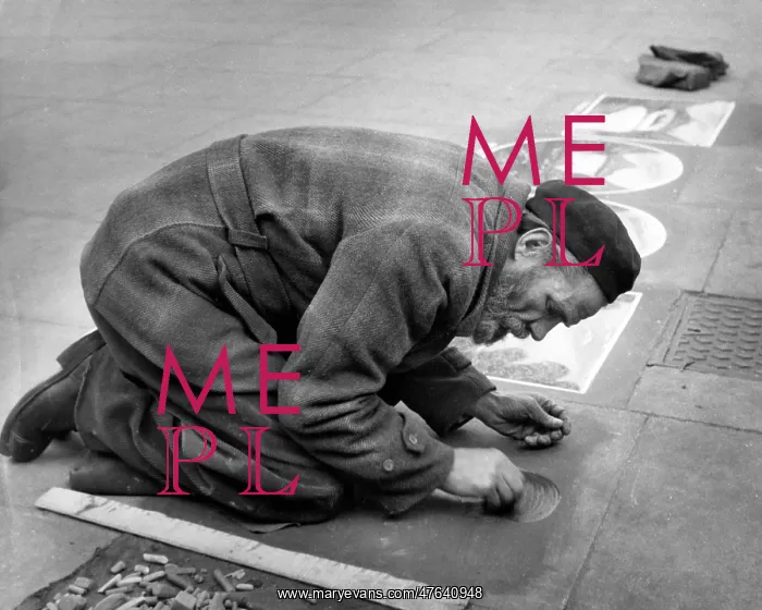  : Pavement artist at work