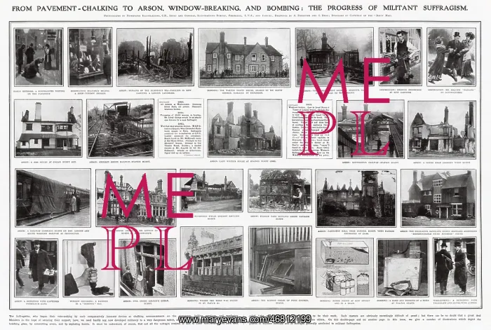 : From pavement chalking to arson - suffragette methods : From pavement chalking to arson - suffragette methods