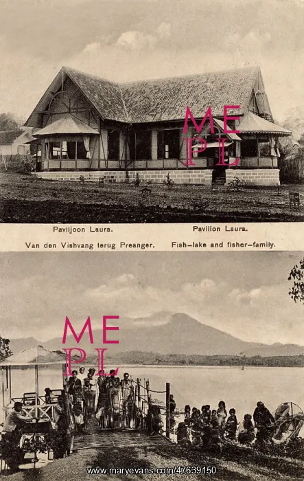 : Pavilion and lake, Soekaboemi, West Java, Indonesia : Pavilion and lake, Soekaboemi, West Java, Indonesia