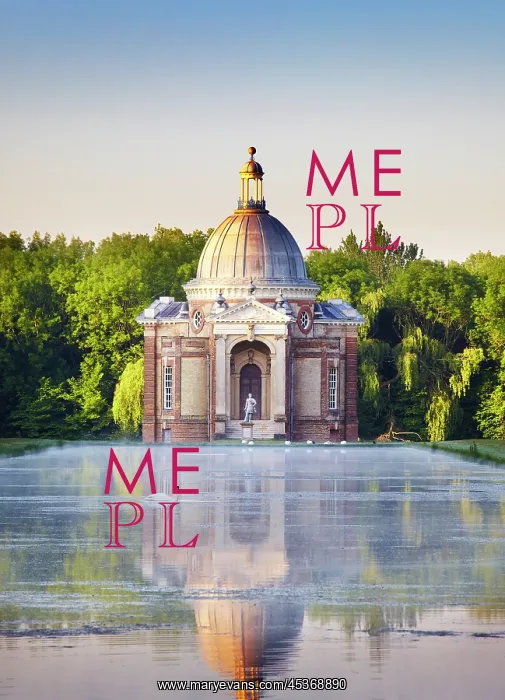 : Pavilion and Long Water at Wrest Park : Pavilion and Long Water at Wrest Park