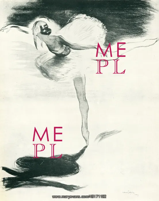 : Pavlova. A lithograph portraying the Russian prima ballerina : Pavlova. A lithograph portraying the Russian prima ballerina