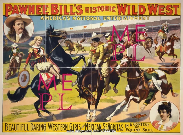 : Pawnee Bill's Historic Wild West. Beautiful Daring Western G : Pawnee Bill's Historic Wild West. Beautiful Daring Western G