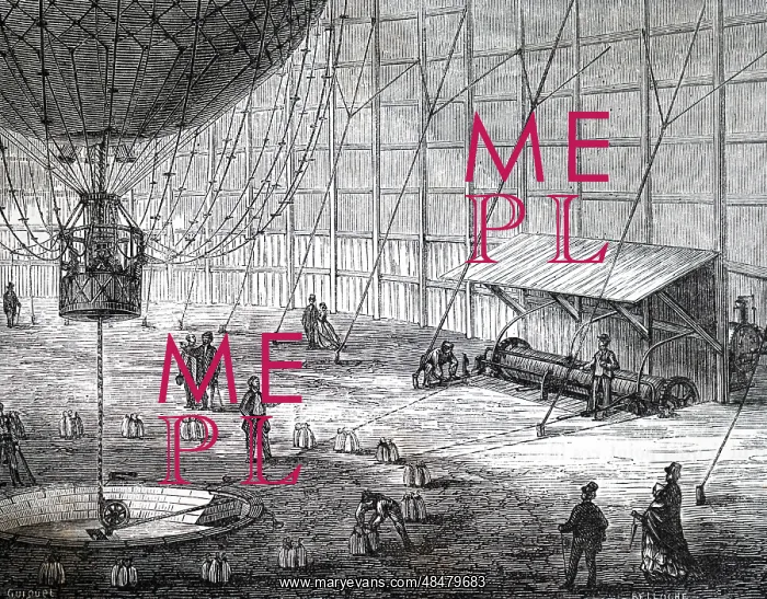 : Paying-out machinery and pulley of Giffard's captive : Paying-out machinery and pulley of Giffard's captive
