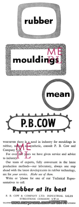 : P.B.Cow Rubber Mouldings : P.B.Cow Rubber Mouldings