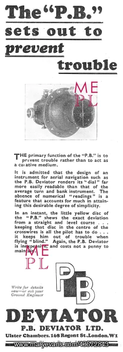 : The P.B.Deviator Sets Out To Prevent Trouble In The Air : The P.B.Deviator Sets Out To Prevent Trouble In The Air