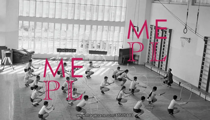 : PE lesson at school in Tashkent, 1974 : PE lesson at school in Tashkent, 1974