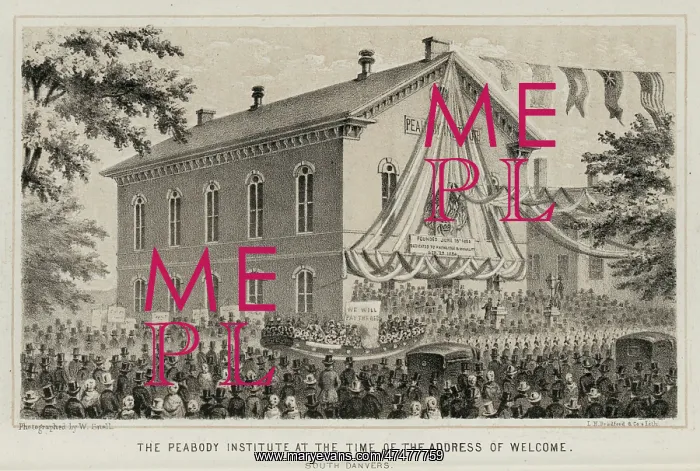 : The Peabody Institute at the time of the address of welcome : The Peabody Institute at the time of the address of welcome