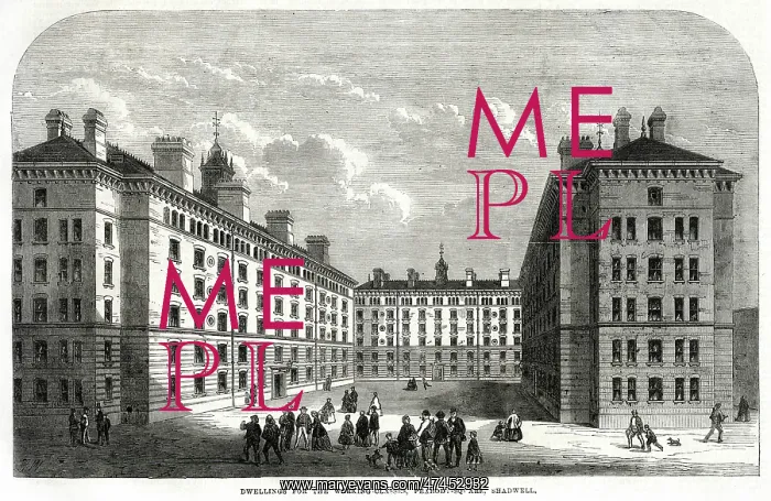 : Peabody Square, Islington 1867 : Peabody Square, Islington 1867