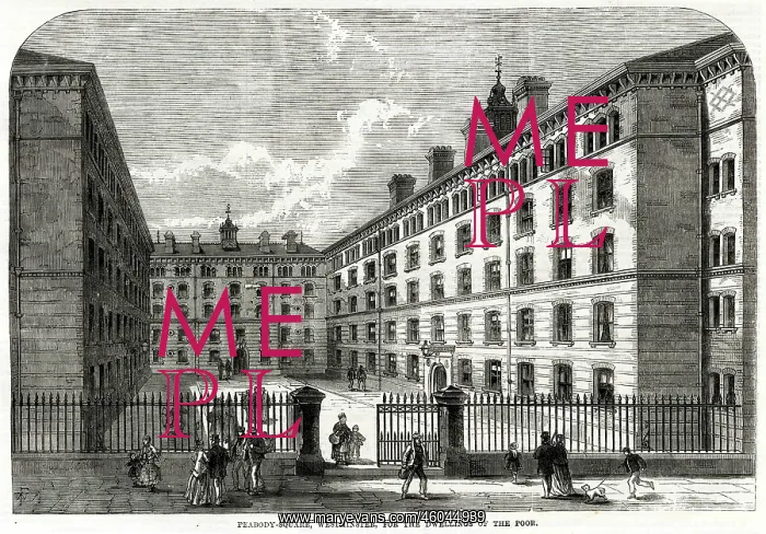 : Peabody Square, Westminster 1869 : Peabody Square, Westminster 1869