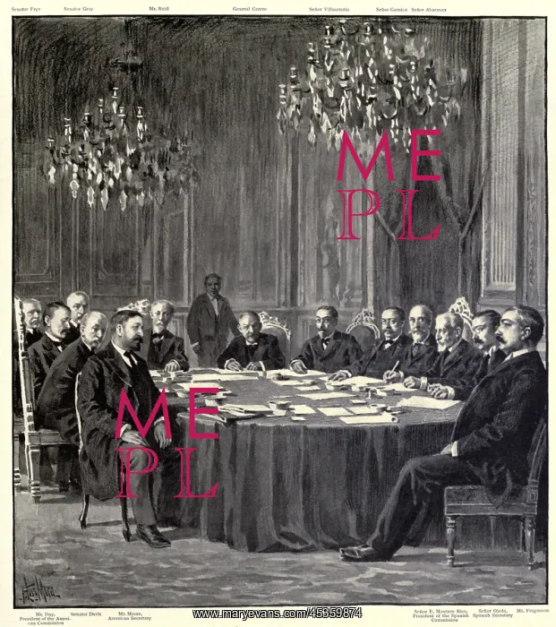 : Peace commissioners after finalizing the Treaty : Peace commissioners after finalizing the Treaty