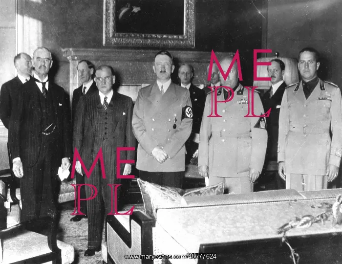 : Peace Conference, Munich, Septemebr 1838: Left : Peace Conference, Munich, Septemebr 1838: Left