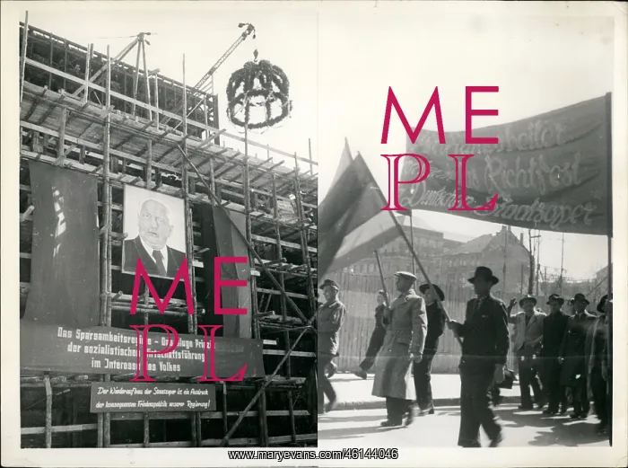 : Peace demonstration, former state opera, East Berlin : Peace demonstration, former state opera, East Berlin