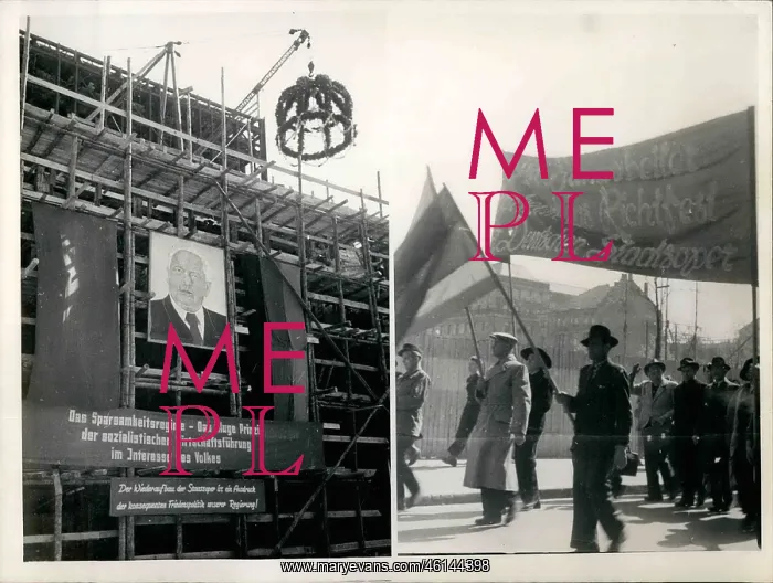 : Peace demonstration, former state opera, East Berlin : Peace demonstration, former state opera, East Berlin