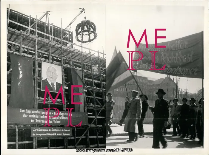 : Peace demonstration, former state opera, East Berlin : Peace demonstration, former state opera, East Berlin
