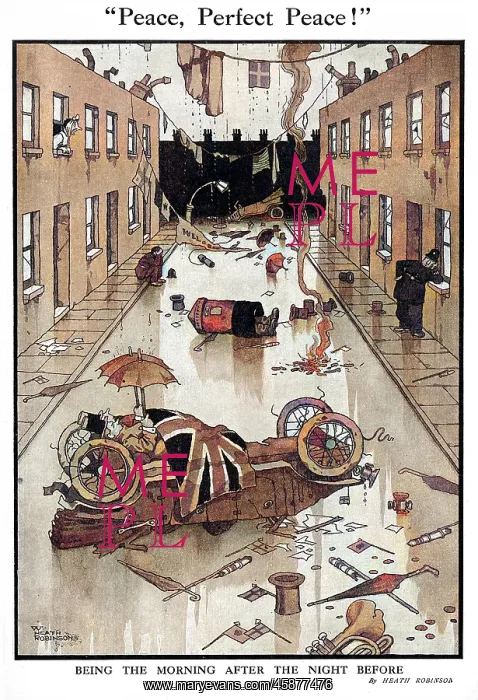 : Peace, Perfect Peace by Heath Robinson : Peace, Perfect Peace by Heath Robinson