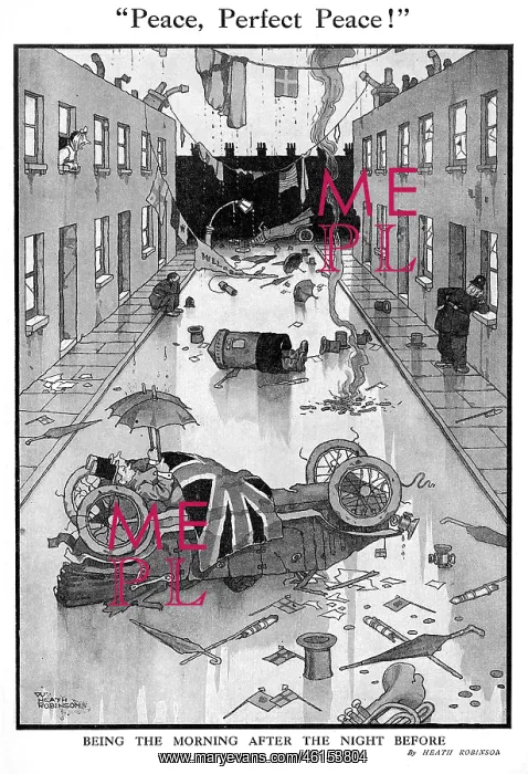 : Peace, Perfect Peace by Heath Robinson : Peace, Perfect Peace by Heath Robinson