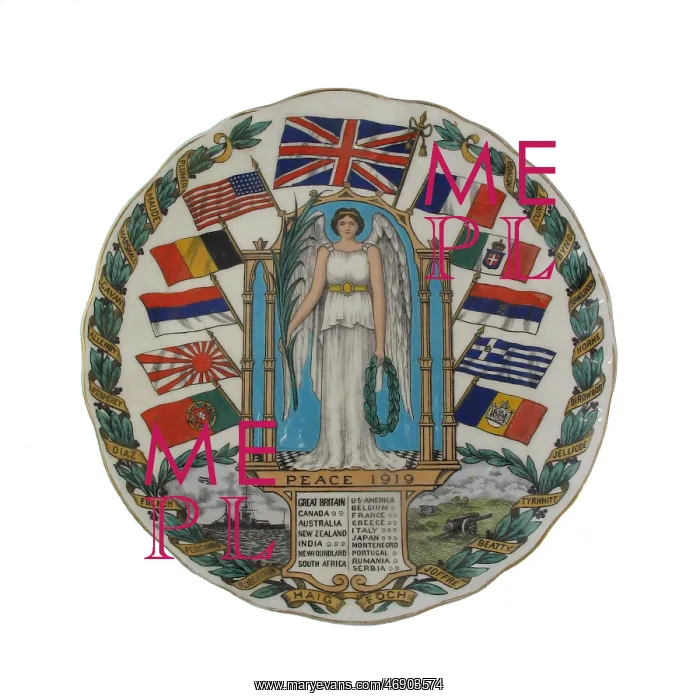 : Peace Plate, designed by W H Goss : Peace Plate, designed by W H Goss