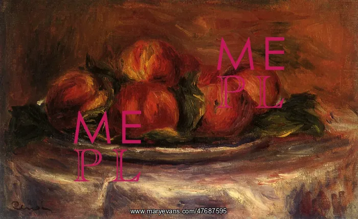 : Peaches on a Plate, by Renoir : Peaches on a Plate, by Renoir