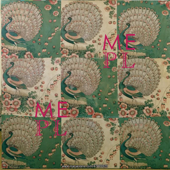 : Peacock Patchwork Design ' Indian Chintz : Peacock Patchwork Design ' Indian Chintz