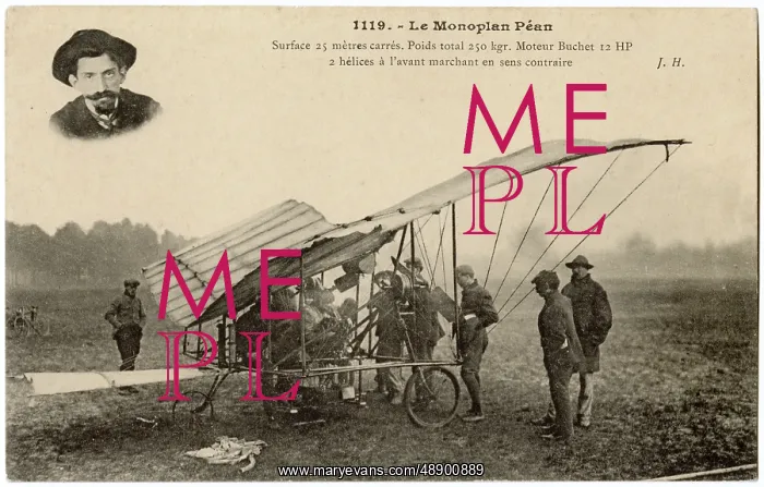 : PEAN MONOPLANE 1909? : PEAN MONOPLANE 1909?